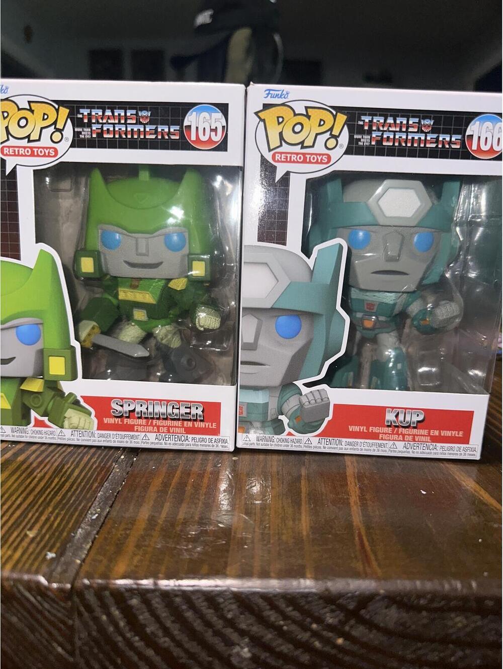 Pop! Retro Toys Transformers Springer #165 and Kup #166 Vinyl Figure Set